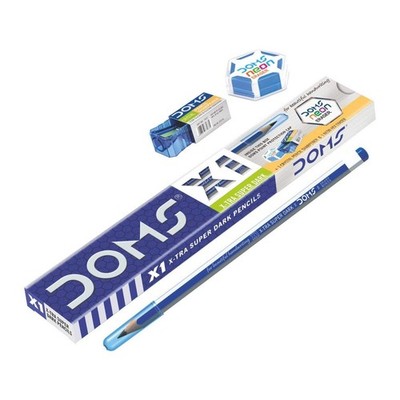 10X Doms X1 Xtra Super Dark Pencils Hexagonal Shape Easy Comfort Free ShippingUS
