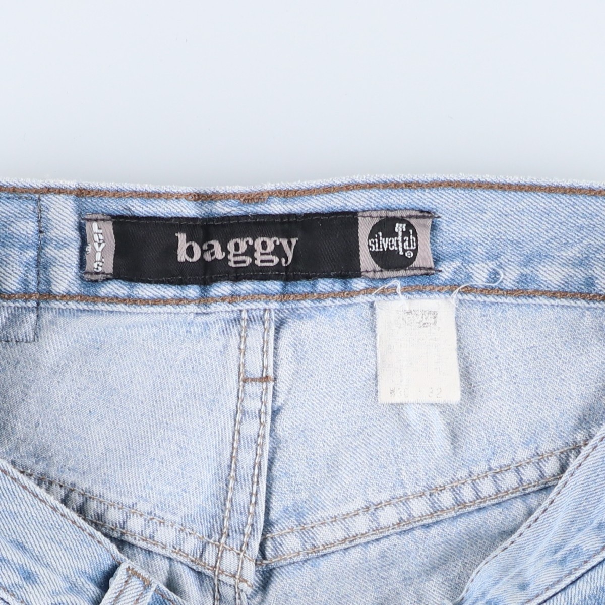 Vintage 2000'S Levi's Silver Tab Baggy Tapered Denim Pants Men's Size W31 thumbnail 4