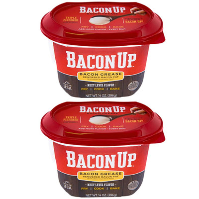 Bacon Up  Bacon Grease for Cooking - 14 Ounce Tub of Authentic Bacon Fat for Coo