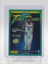 JOEL EMBIID 2025-26 TOPPS CHROME TALL TALES AQUA REFRACTOR 76ERS /199 Q4178
