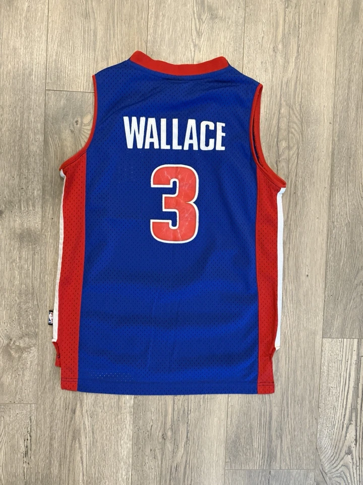 Camiseta deportiva vintage Reebok Ben Wallace Detroit Pistons juvenil longitud M +2 cosida Foto 4 de 4