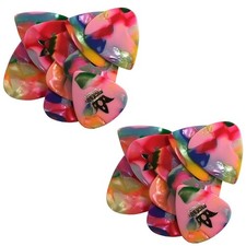 Pickboy Guitar Picks Celluloid 20 Picks Confetti / Multi .75mm Medium
