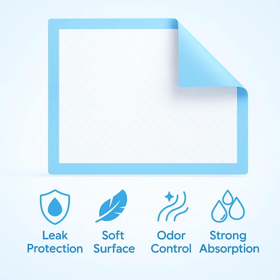Metro Source 23x36 Disposable Underpads 150 Count | Absorbent Bed Pads Leakproof - Image 3 of 4