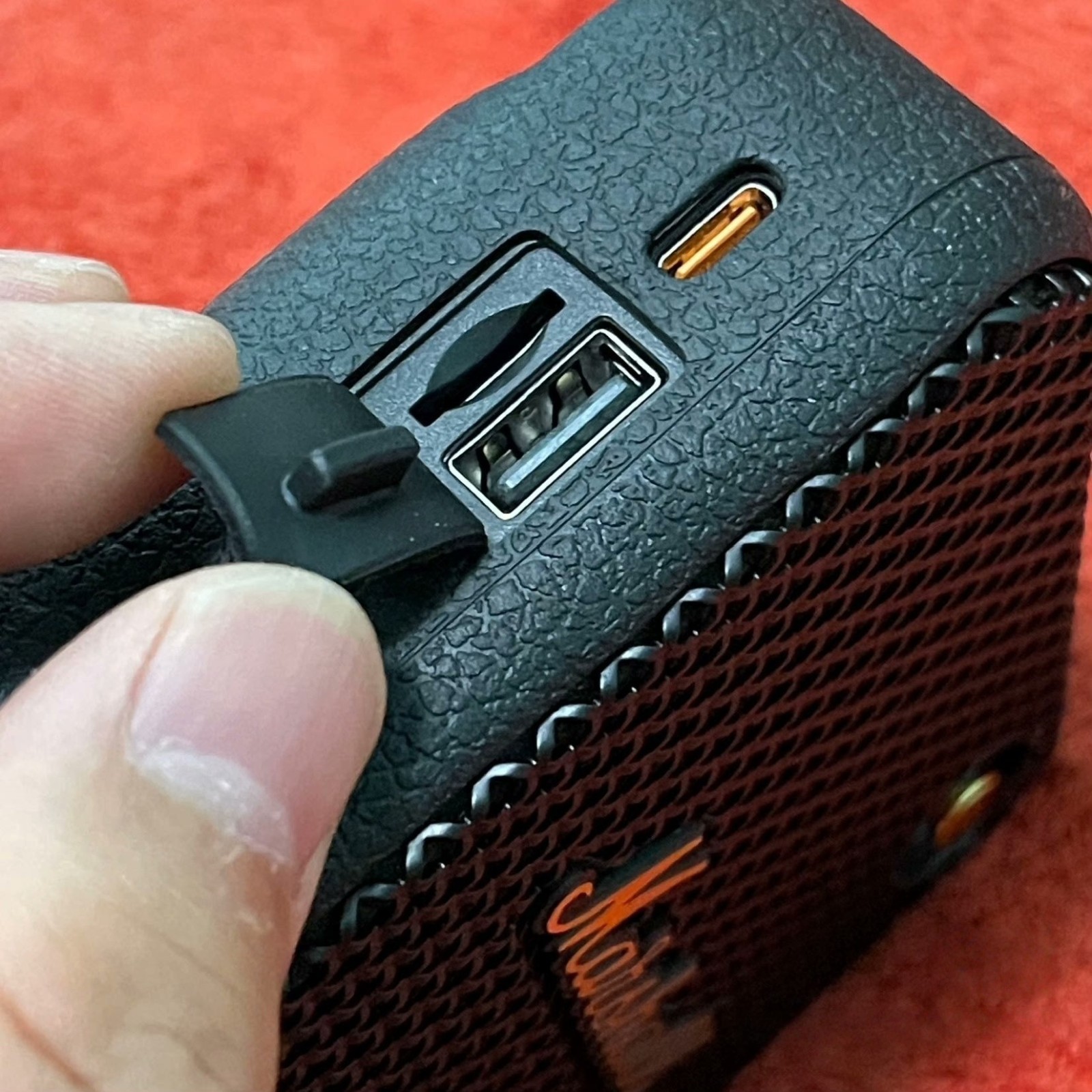 Marshall Willen Portable Bluetooth Speaker Mini Music Player -- Black & Brass