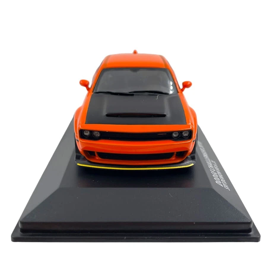 Modellino Auto Solido 1/43 Dodge Challenger SRT Demon Orange 2018 - Immagine 2 di 4
