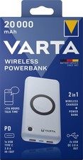 Varta 20000mAh Wireless Power Bank 20W PD QC 3.0 Fast Charger