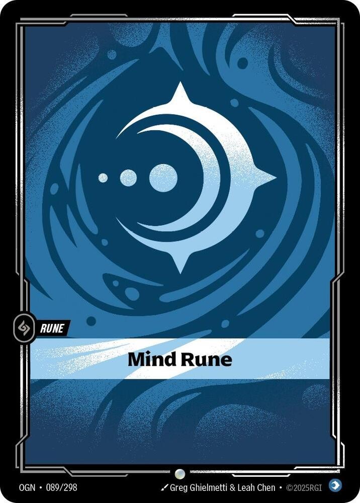 Mind Rune 089/298 Riftbound TCG OGN League of Legends NM