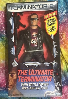 Terminator 2 Ultimate Terminator Talking Figure Kenner 1991 Vintage T2 Read