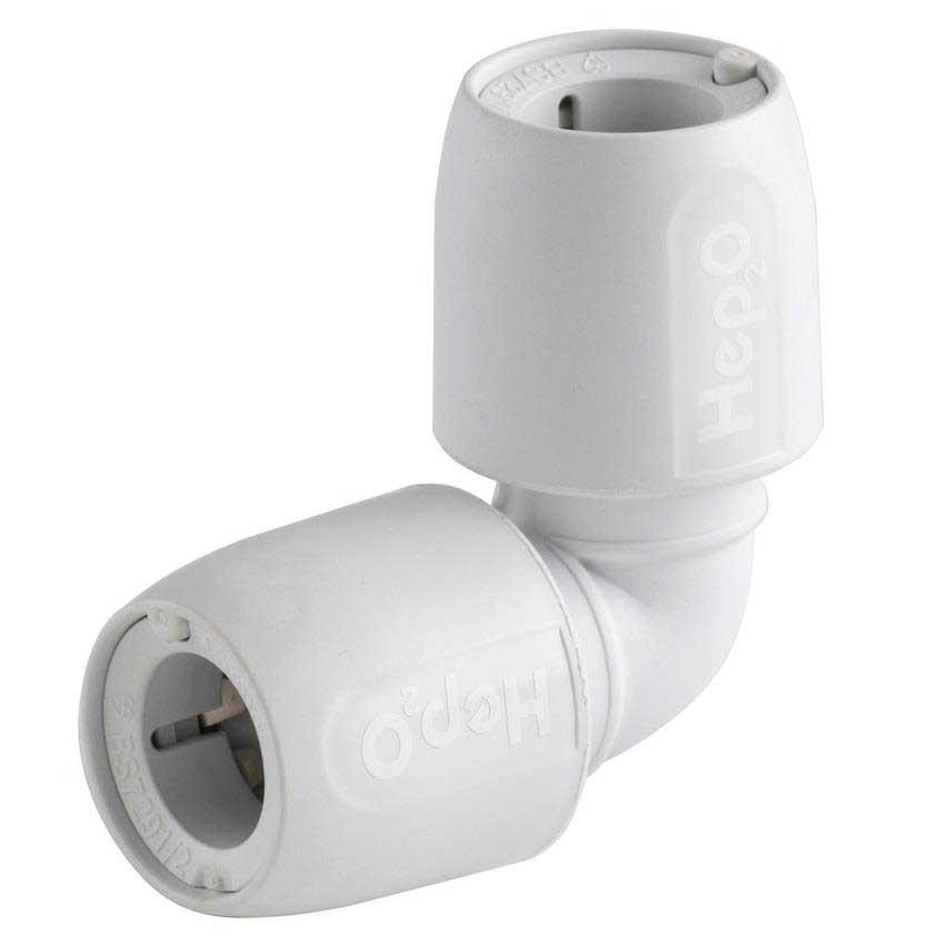 HD5/15W Hep2O Elbow 90deg White 15mm