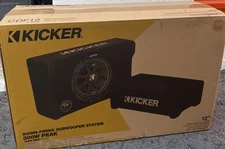 Kicker 48CDF124 Comp 12" Subwoofer in Down Firing Enclosure Car Subwoofer
