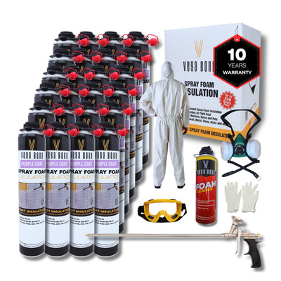 Vega Bond Purplecoat Closed Cell Insulation Spray Foam  24pack Set Long Gun 480