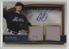 2011 Topps Finest Refractor Rookie Dual Relics 55/499 Dillon Gee #79 Auto 4f5