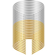 WILLBOND 24 Pieces Smooth Metal Headbands Blank 2 Gold,Silver