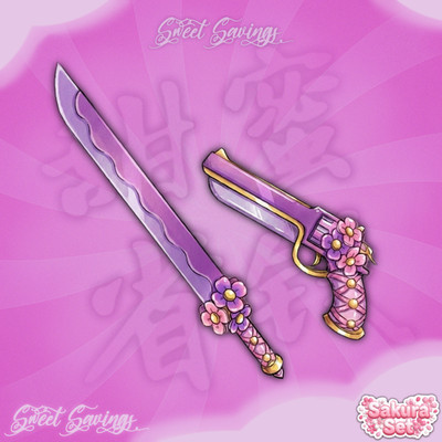 Sakura, Blossom, Set (CHOOSE) Murder Mystery 2 MM2 Godly Knives & Guns