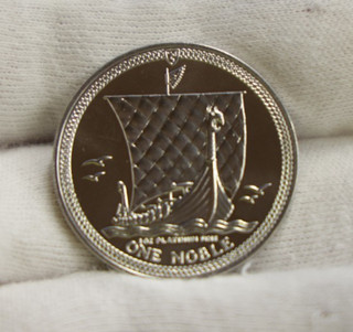 Platinum Isle of Man 1985 1 oz noble bonito sin circular