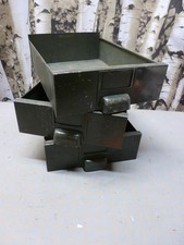Lot of 3 Replacement Green Metal Drawers for 27Drw Industrial Hobart Cabinet Co.