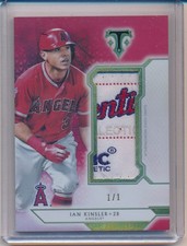 2018 TOPPS TRIPLE THREADS IAN KINSLER SINGLE JUMBO RELIC PATCH 1/1
