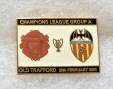 Manchester United v Valencia Champions League Group A 2001 Badge