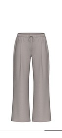 Victorias Secret PINK Satin Wide-leg Pant Silver Lining Grey Lg Silky Soft Feel
