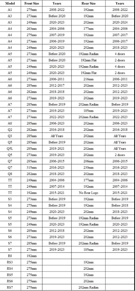 Rear Front Back Badge Boot Badge Rings Logo Emblem For Audi A3 A4 A5 Q3 Q5 Q7 - Image 3 of 3