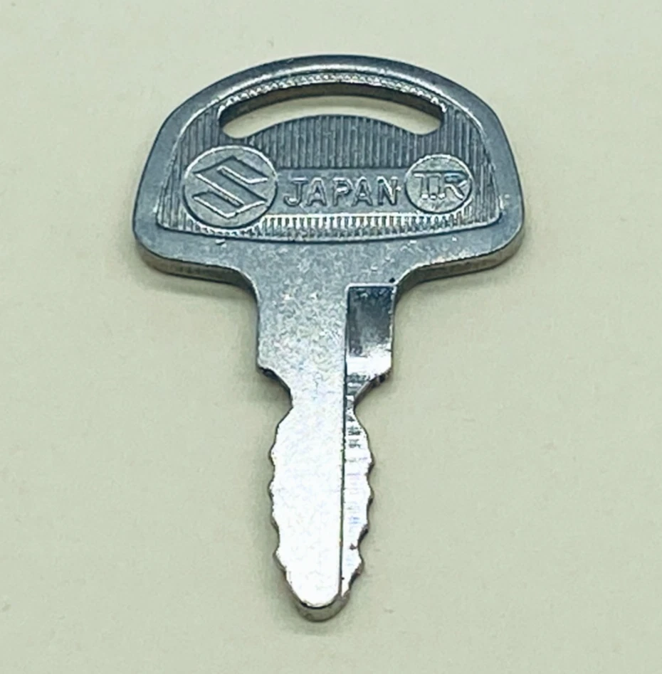 NEW OEM Pre-Cut Suzuki Motorcycle Key for 60's and 70's models, codes 301-360