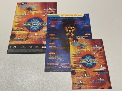 Sound Arena 1995 Center Court Waldstadion Frankfurt 3 Flyer Techno Rave