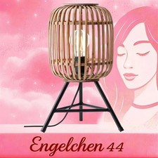 Stehlampe Stehleuchte Lampe BRILLIANT Leuchten WOODROW Rattan Natur Metall