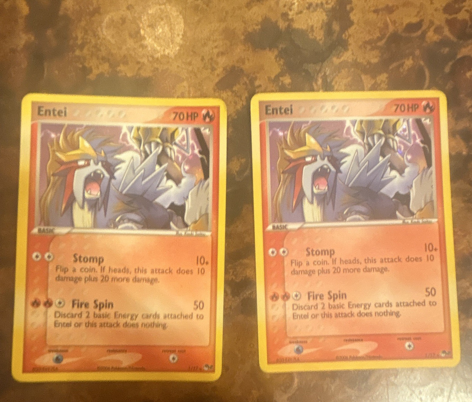 Pokemon TCG POP series Entei holo 1/17 decent condition