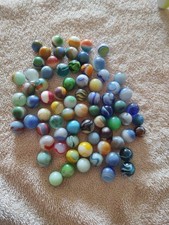 Vintage Marbles lot of 70 assorted swirls