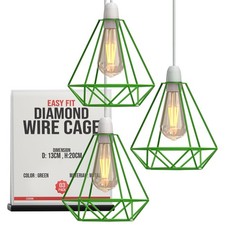 Ceiling Light Shade Geometric Pendant Lampshade Lamp Industrial Vintage Cage