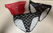 3 pairs of NWT Victoria's Secret Stretch Cotton Bikini Panty - size large