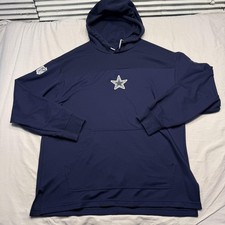 Dallas Cowboys Hoodie Mens Large Blue NFL Football Nike Sweatshirt Pullover Y2K
