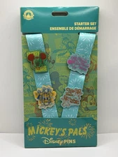 Disney Parks Mickey's Pals Pin Lanyard set Minnie, Chip Dale, Donald