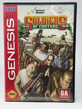 Soldiers of Fortune Sega Genesis w/ Case & Manual - Tested & Working