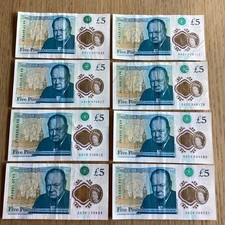 8 Early Run Low AA17 AA18 AA19 AA20 AA21 AA22 AA23 AA24 Polymer Five Pound Note