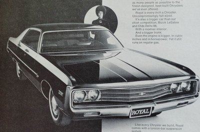 Vintage Ad Chrysler Plymouth Royal Friendly Persuasion Full Size Car Big Trunk
