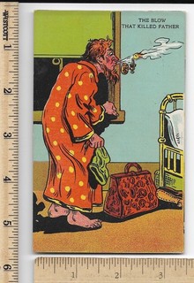 POND'S BITTERS Comic BLOW THAT KILLED FATHER Pharmaceutical Medicine Trade Card