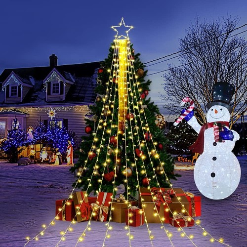 (New) Christmas Decoration Lights, 320 LED Waterfall Christmas Tree Lights wi... - Picture 5 of 7