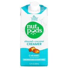 Nutpods Unsweetened Caramel Almond Coconut Creamer 11.2 Fl Oz Non Dairy Cream