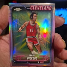 2024-25 Topps Chrome #14 Lenny Wilkens Purple Sonar Refractor #/275