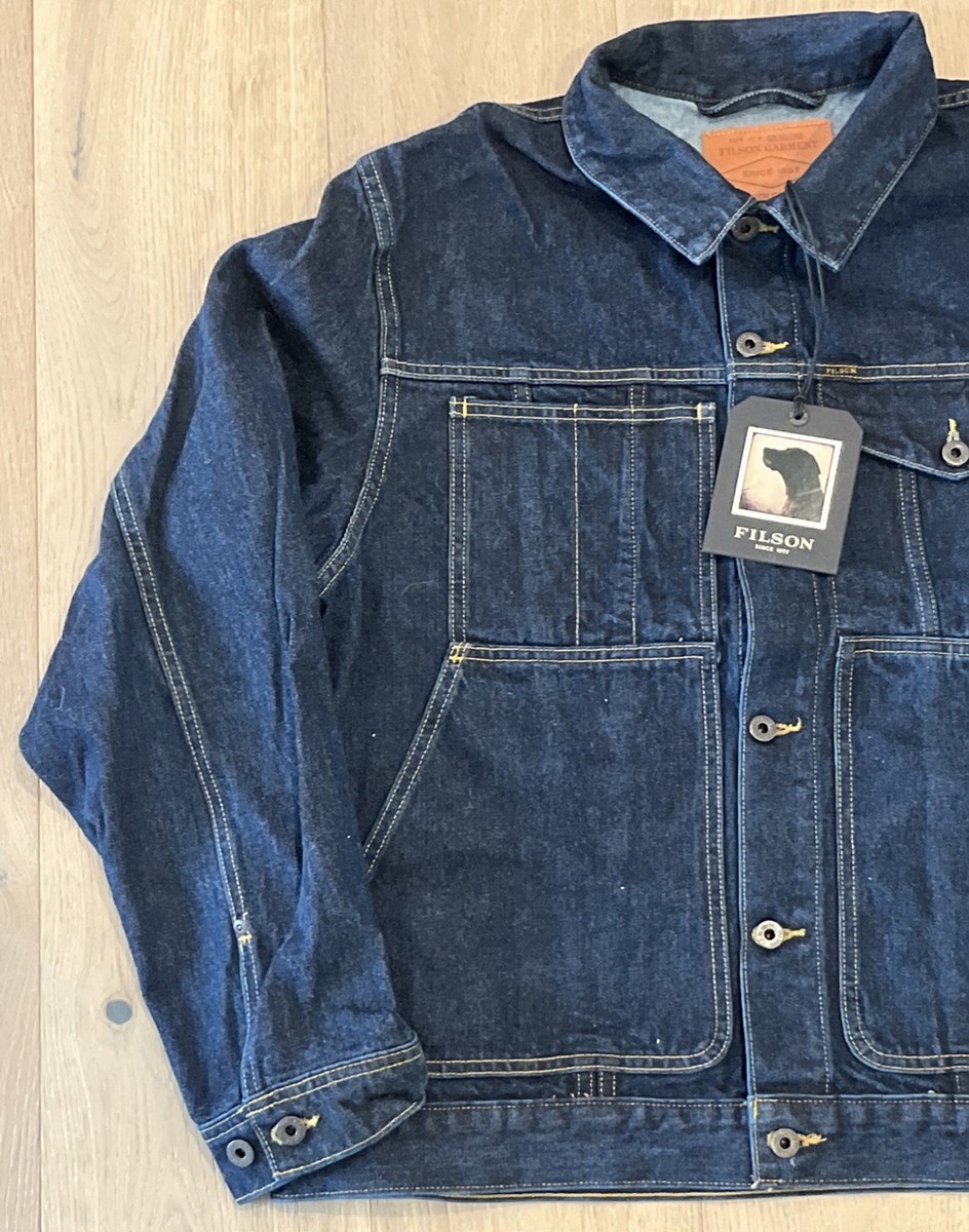 Filson Unlined Short Denim Cruiser | 2XL | Blue Indigo | Made in