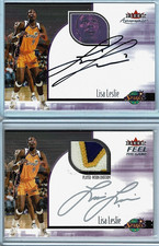 LISA LESLIE 2001 Fleer Tradition WNBA 2-Card Auto/Jersey-Patch Lot 🏀SPARKS🎇