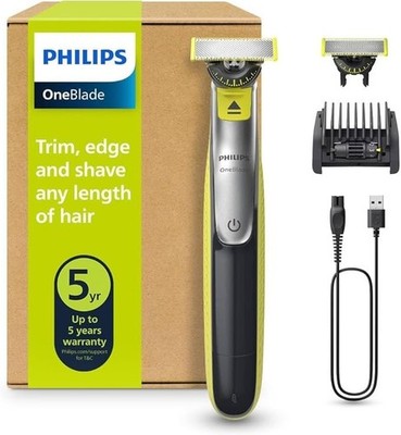 Philips OneBlade 360 Face Hybrid Elektrischer Barttrimmer & Rasierer Schwarz NEU UVP55 