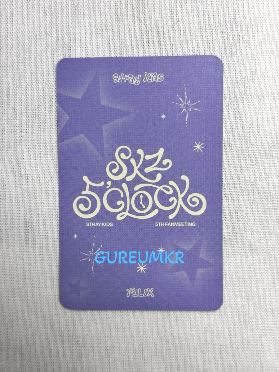 STRAY KIDS] FELIX SKZ 5TH FAN MEETING 5'CLOCK day2 Photocard | eBay