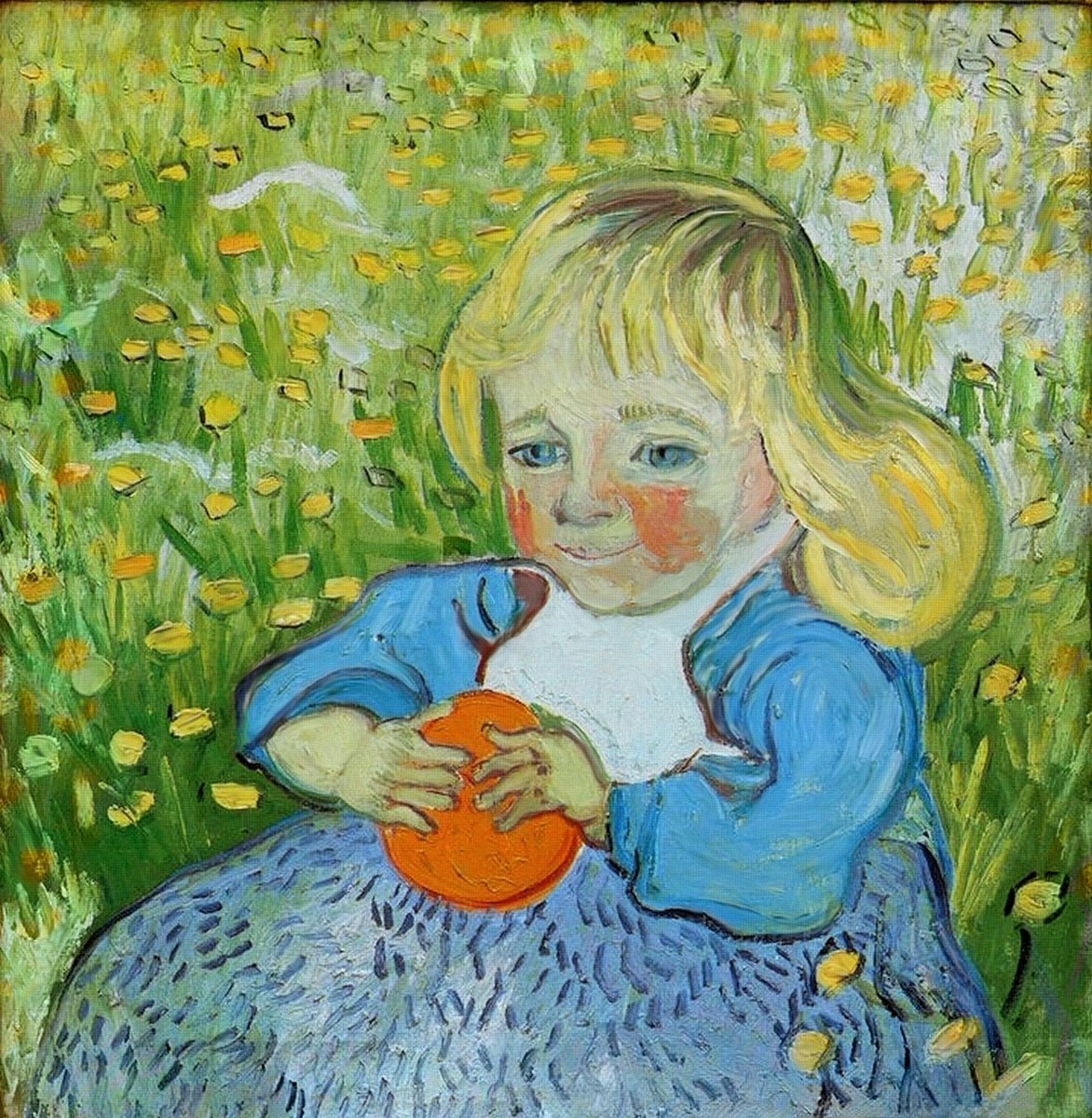 Vincent van Gogh, Child with an Orange, 1890 Hand Painted Canvas