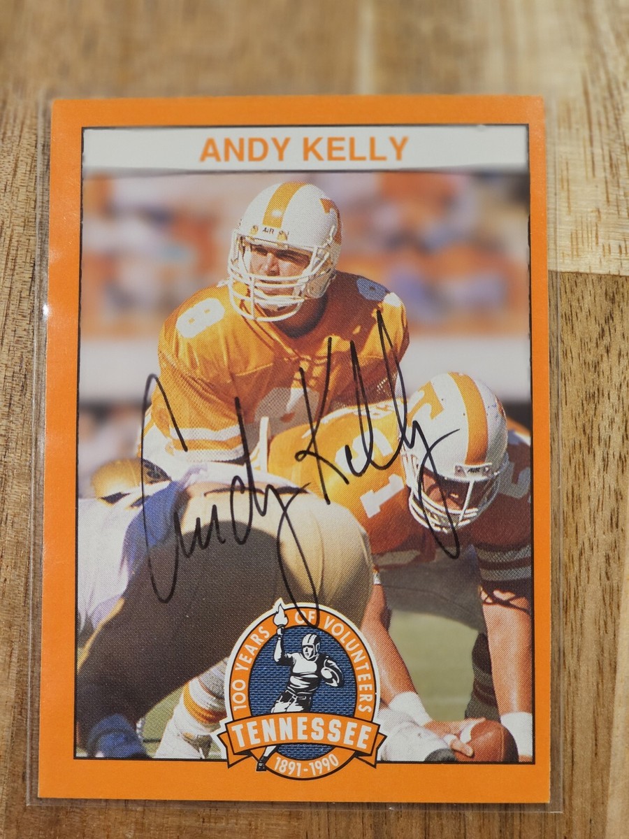 Andy Kelly 1990 100 Years Tennessee Vols Football Card Autograph