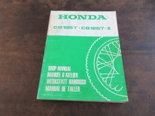 Honda CB125T CB125T-II CB125T2 1978 Shop Repair Manual Workshop Manual Manuel