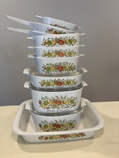 Rare Vintage Corning Ware Spice of Life Collectors 10 Piece Set