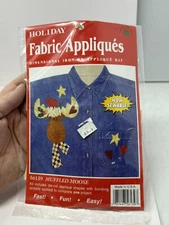 VTG Holiday Iron On Fabric Appliqué: Muffled Moose 56139 Unopened 1999 Autumn