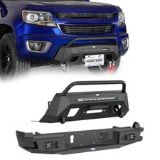 Front Winch Bumper Rear Back Bumper For 2015-2020 Chevy Colorado Trucks Pickup